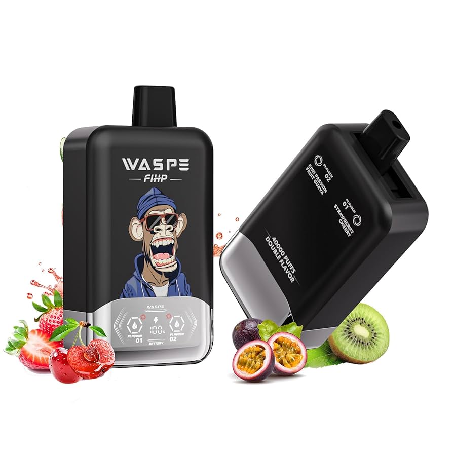 ２つ　WASPE ブルーベリー フレーバー デバイス　ノーニコチン Amazon | 【ダブルフレーバー】 使い捨て電子タバコ40000回吸引